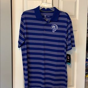 (New)  Los Angles Rams Nike golf Shirt Sz:M